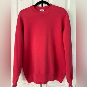 Jerzees Oversized Pink Sweatshirt
